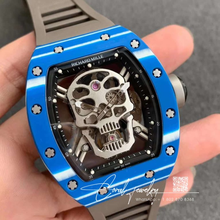 Replica Richard Mille Rm052 01 Tourbillon Jb Factory Blue Ceramic (2)