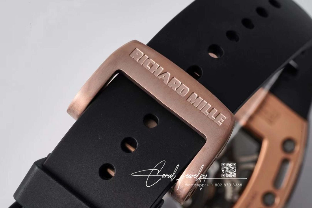 Replica Richard Mille Rm052 Tourbillon Eur Factory Black Rubber Strap (9)