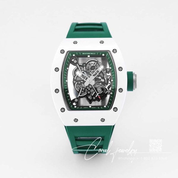 Replica Richard Mille Rm055 Kv Factory Ceramic White Bezel (1)