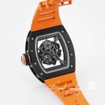 Replica Richard Mille Rm055 Kv Factory V2 Skeleton Dial Orange Strap (6)