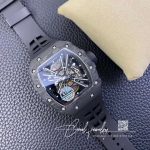 Replica Richard Mille Rm12 01 Tourbillon Kv Factory Black Skeleton Carbon Fiber Dial (6)