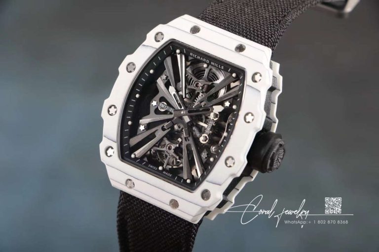 Replica Richard Mille Rm12 01 Tourbillon Rm Factory White Carbon Fiber Bezel (2)