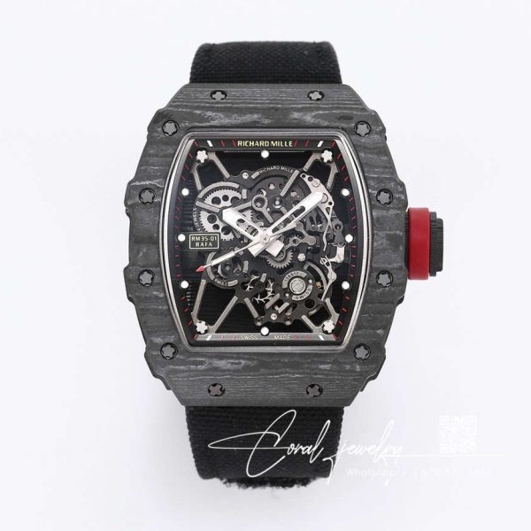 Replica Richard Mille Rm35 01 Bbr Factory Black Carbon Fiber (1)