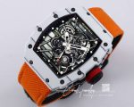 Replica Richard Mille Rm35 01 Bbr Factory Orange Fabric Strap (3)