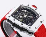 Replica Richard Mille Rm35 01 Bbr Factory Red Fabric Strap (17)