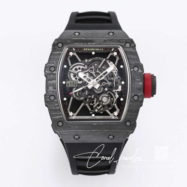 Replica Richard Mille Rm35 01 Bbr Factory Skeleton Dial Black Strap (1)