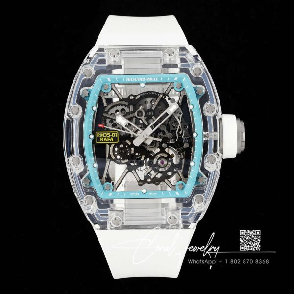 Replica Richard Mille Rm35 01 Rm Factory Transparent Skeleton Dial (1)