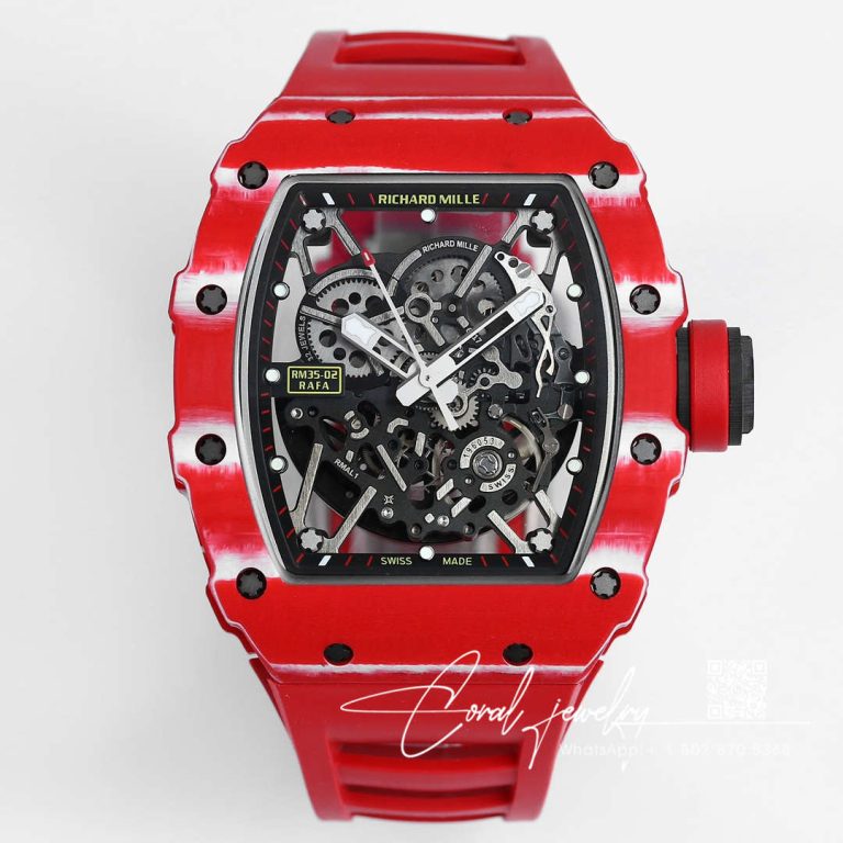 Replica Richard Mille Rm35 02 Bbr Factory Red Carbon Fiber Skeleton Dial (1)