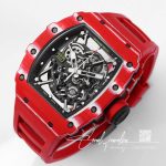 Replica Richard Mille Rm35 02 Bbr Factory Red Carbon Fiber Skeleton Dial (3)