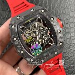 Replica Richard Mille Rm35 02 Kv Factory Red Strap (4)