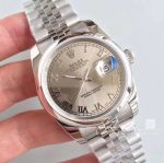 Replica Rolex Datejust 116234 36mm Ar Factory Light Gray Dial Rome Time Scale (2)