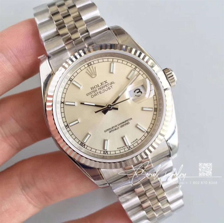 Replica Rolex Datejust 36mm 116234 V2 Ar Factory Silver Dial (2)