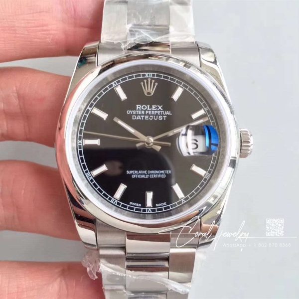 Replica Rolex Datejust M126300 0011 Ew Factory Stainless Steel Strap (1)