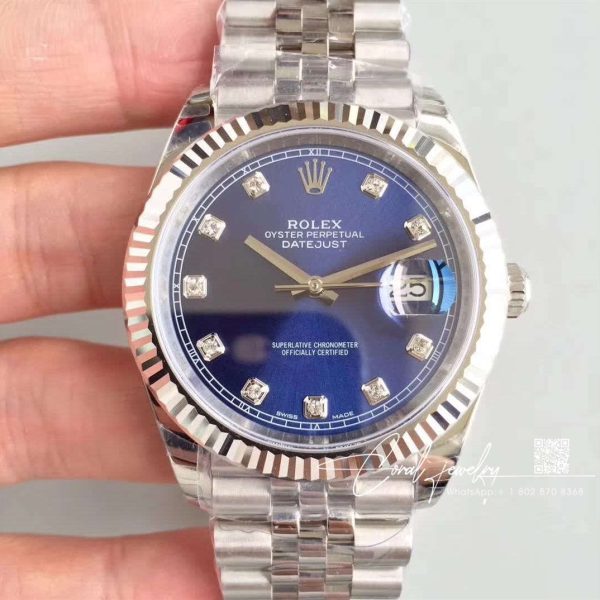 Replica Rolex Datejust M126334 0016 Ew Factory Stainless Steel Case (1)