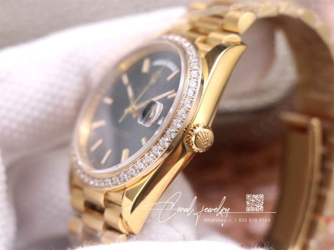 Replica Rolex Day Date 40mm Ew Factory Gold Strap (13)