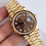 Replica Rolex Day Date M128238 0022 Yellow Gold Ew Factory Gray Dial (2)