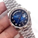 Replica Rolex Day Date M128239 0023 36mm Gm Factory Blue Dial (2)