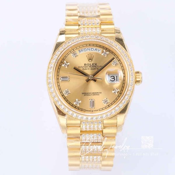 Replica Rolex Day Date M128348rbr 0008 Ew Factory Gold Case (1)