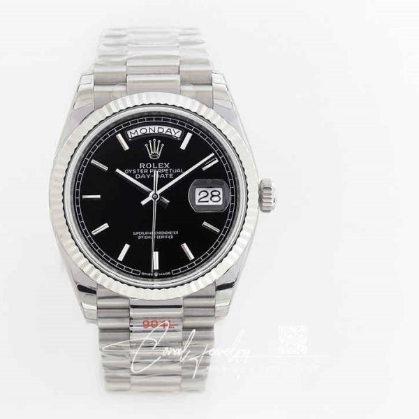 Replica Rolex Day Date M228236 0003 Ew Factory Stainless Steel Strap (1)