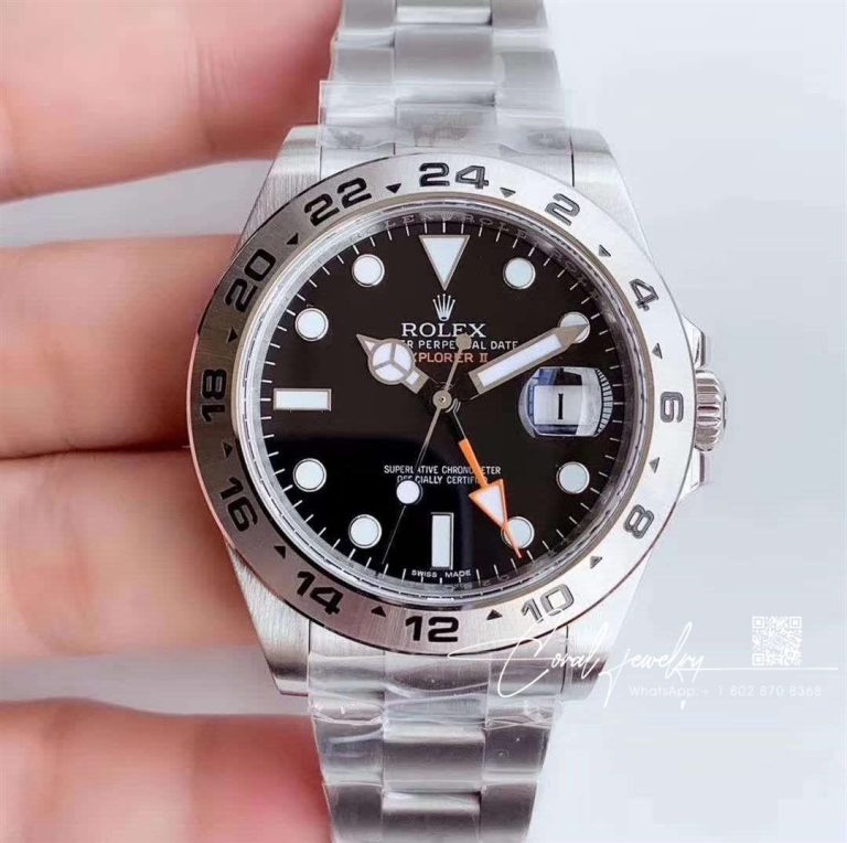 Replica Rolex Explorer Ii 216570 2018 Noob Factory V7 Black Dial (1)