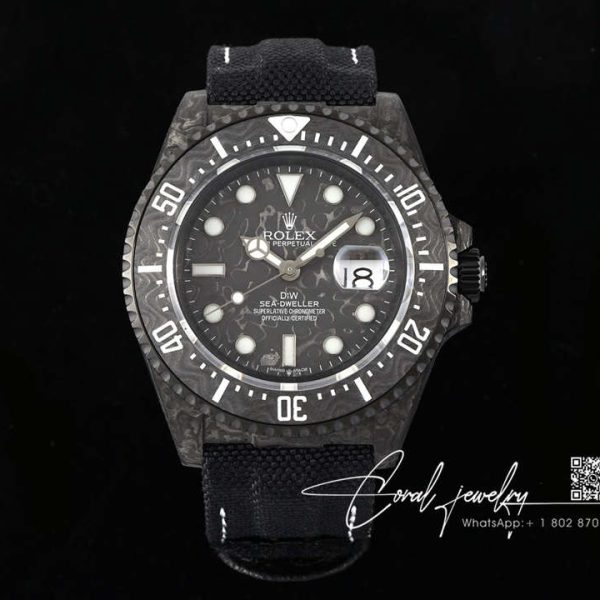 Replica Rolex Sea Dweller Diw Factory Black Carbon Fiber (1)