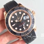 Replica Rolex Yacht Master 40mm 116655 Noob Factory Black Dial (2)