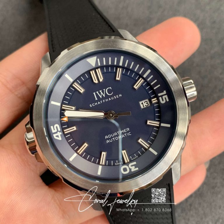 Replica Iwc Aquatimer Jacques Yves Iw329005 V6 Factory Blue Dial (2)