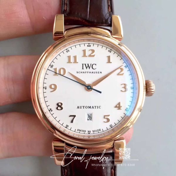 Replica Iwc Da Vinci Automatic Iw356601 Rose Gold Mks Factory White Dial (1)