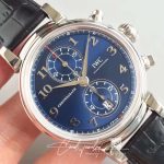 Replica Iwc Da Vinci Chronograph Edition Sport For Good Fundation Iw393402 Zf Factory Blue Dial (4)