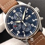 Replica Iwc Pilot Chronograph Edition Le Petit Prince Iw377713 Zf Factory Blue Dial (4)