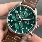 Replica Iwc Pilot Chronograph Iw377726 Zf Factory Green Dial (3)