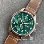 Replica Iwc Pilot Chronograph Iw377726 Zf Factory Green Dial (9)