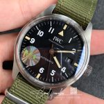 Replica Iwc Pilot Iw327007 M+ Factory Green Strap (3)