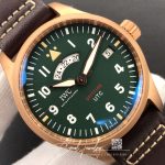 Replica Iwc Pilot Spitfire Utc Mj271 Iw327101 Zf Factory Green Dial (4)