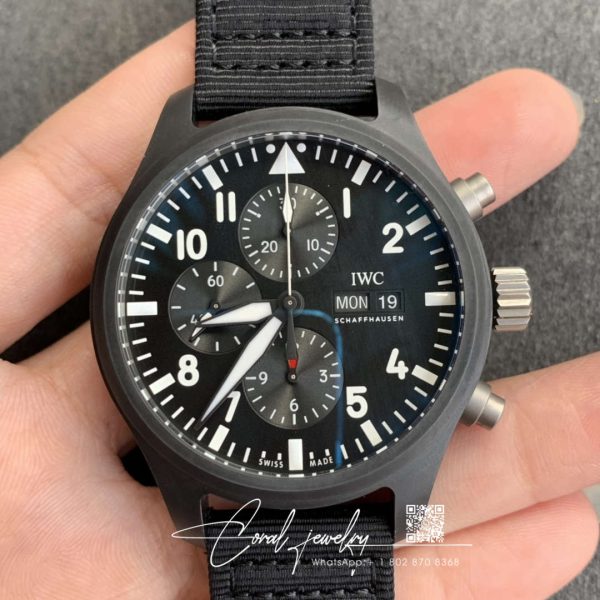 Replica Iwc Pilot Top Gun Iw389101 Zf Factory Ceramic Bezel (1)