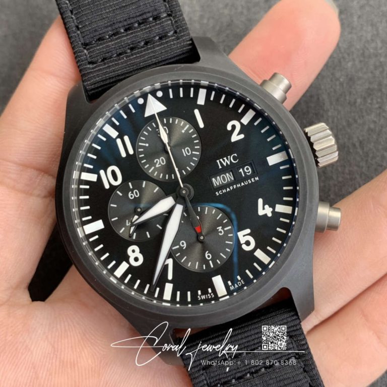 Replica Iwc Pilot Top Gun Iw389101 Zf Factory Ceramic Bezel (2)