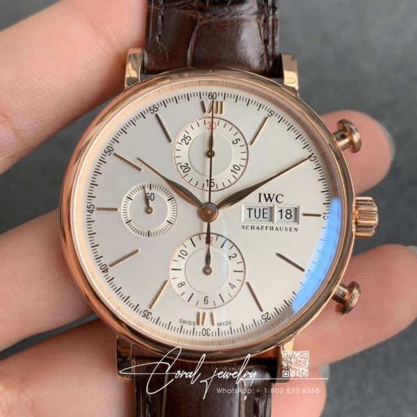 Replica Iwc Portofino Iw391020 Zf Factory Brown Strap (1)