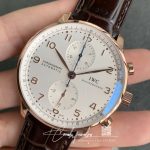 Replica Iwc Portugieser Chronograph Iw371445 Zf Factory V2 Silver Dial (3)