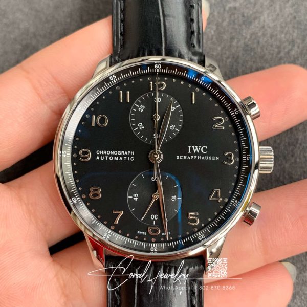 Replica Iwc Portugieser Chronograph Iw371447 Zf Factory Black Dial (1)