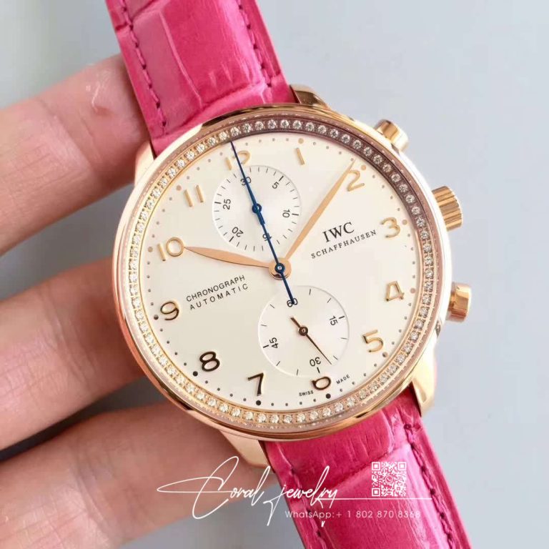 Replica Iwc Portugieser Zf Factory Pink Strap (2)