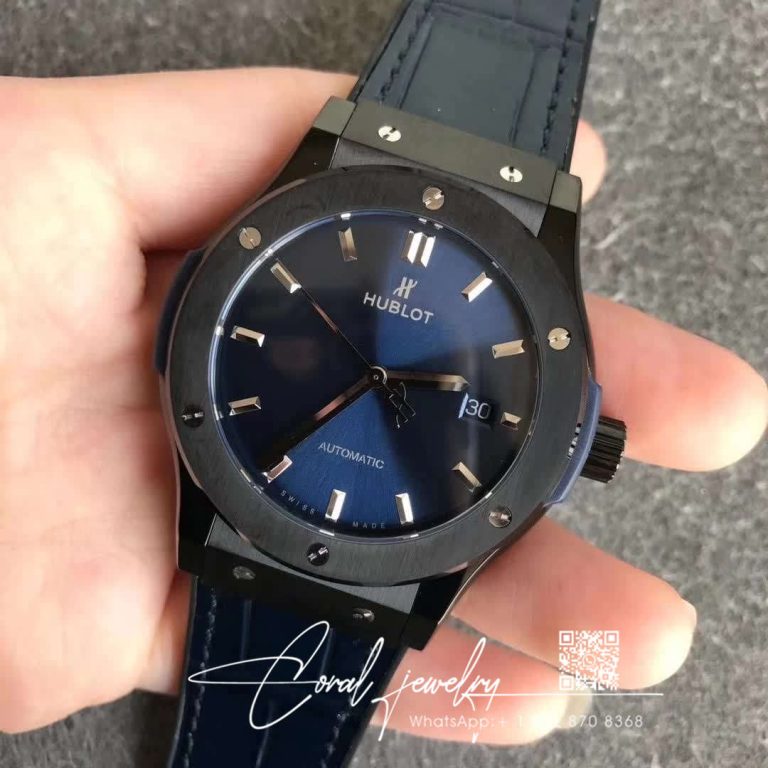 Replica Gsf Hublot Classic Fusion 542.cm.7170.lr Gs Factory Blue Strap (2)