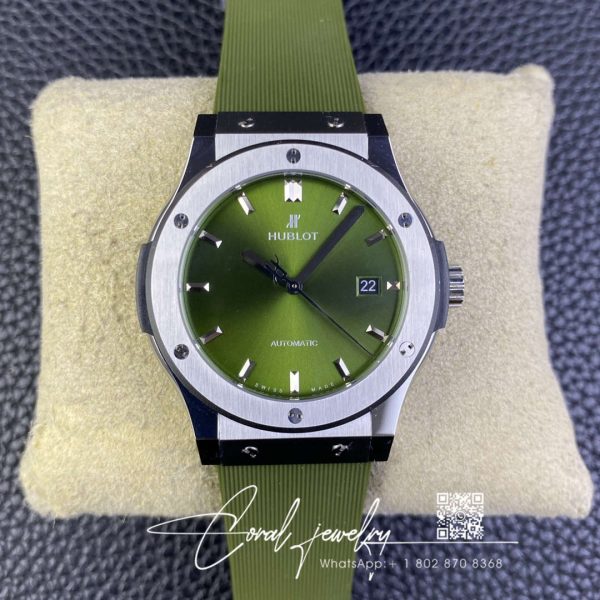 Replica Hublot Classic Fusion 542.nx.8970.rx 42mm Hb Factory Green Strap (1)