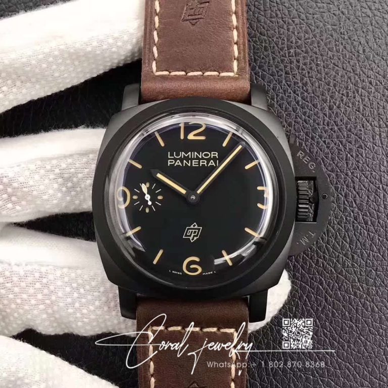 Replica Panerai Luminor 1950 3 Days Pam 375 Zf Factory Black Dial (1)