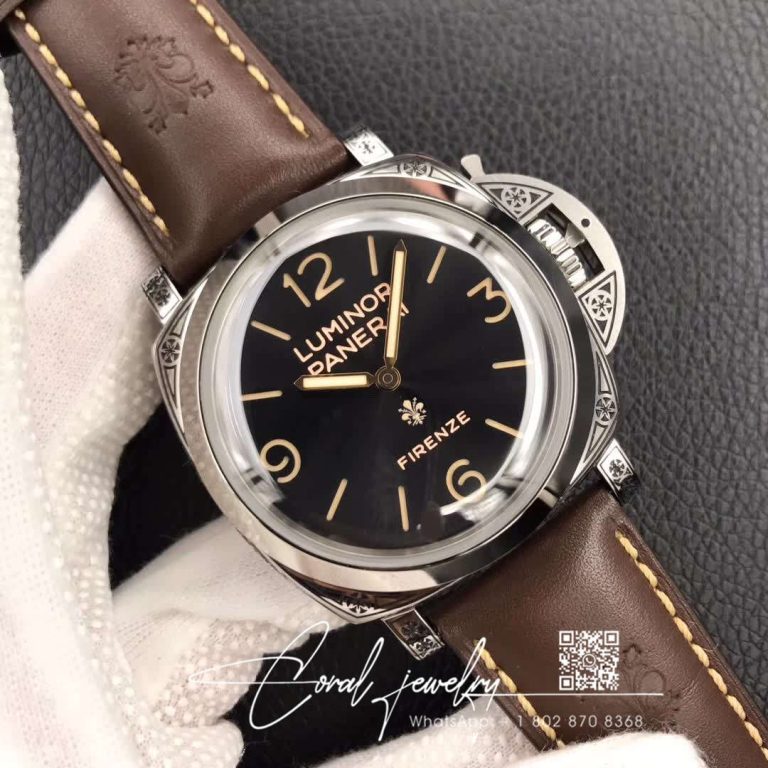 Replica Panerai Luminor Firenze 1950 3 Days Pam00972 Black Dial (2)