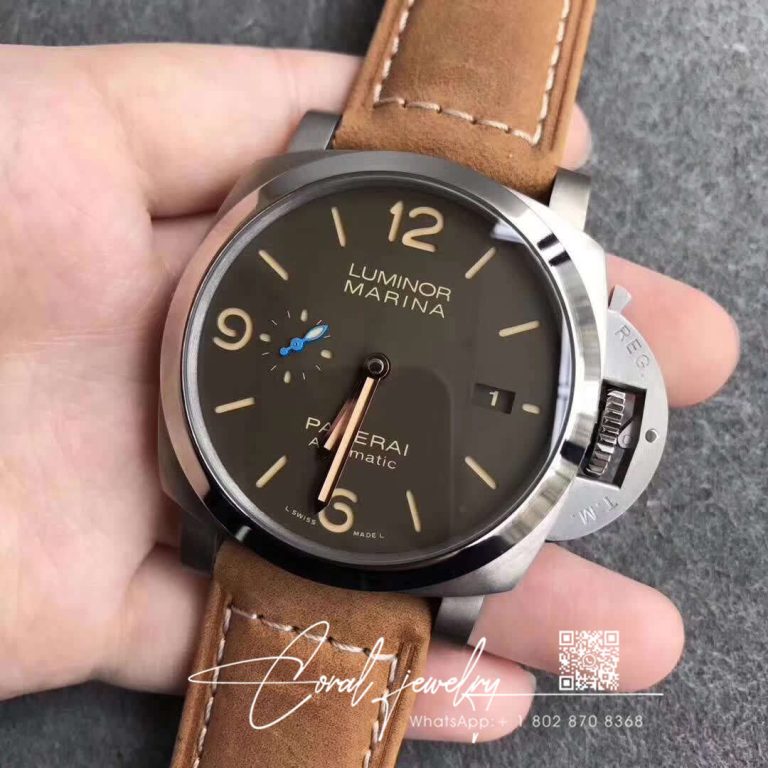 Replica Panerai Luminor Marina 1950 Pam1351 Zf Factory Brown Dial (2)