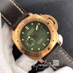 Replica Panerai Luminor Submersible 1950 Bronzo Pam382 Vs Factory V2 Green Dial (2)