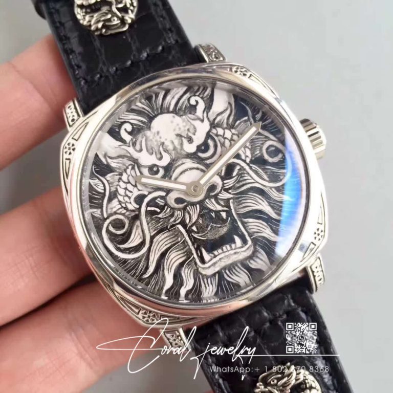 Replica Panerai Radiomir Firenze Hand Drawn Dragon Pattern Dial (2)