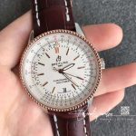 Replica Breitling Navitimer 1 U17326211g1p2 V7 Factory Brown Strap (3)