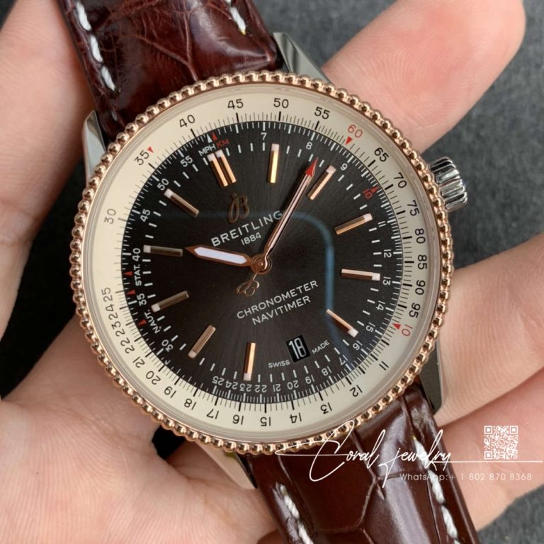 Replica Breitling Navitimer 1 U17326211m1p2 V7 Factory Brown Strap (2)