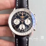 Replica Breitling Navitimer Gmt Ab044121bd24441xa20ba.1 Jf Factory Black Dial (1)